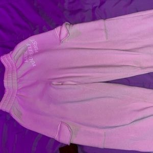 Pink sweatpants